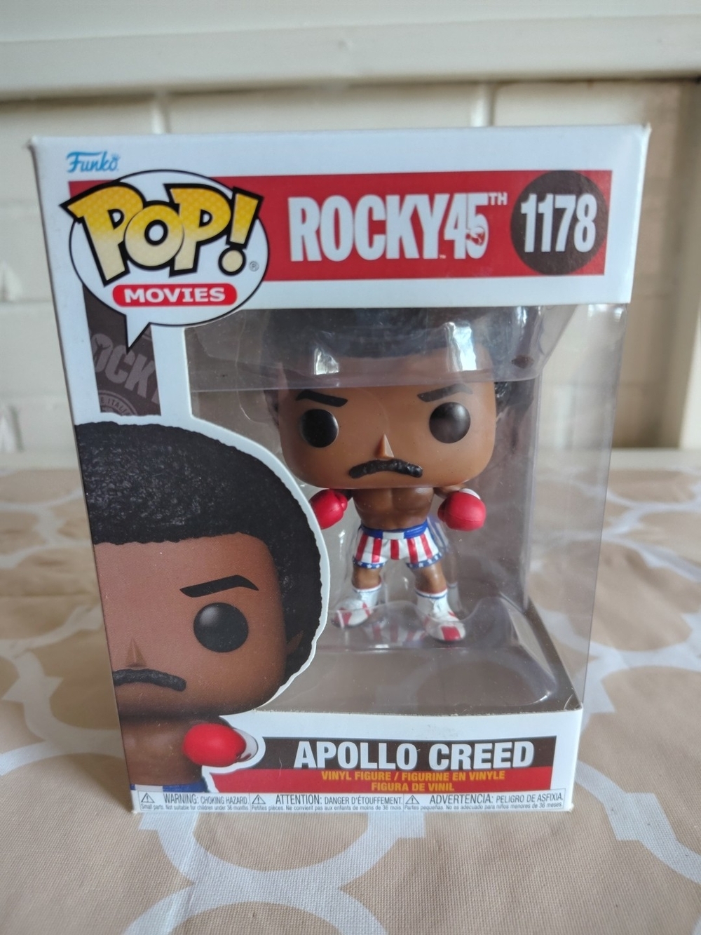 Funko Pop! Movies Rocky 45 Apollo Creed #1178 - Red, White & Blue